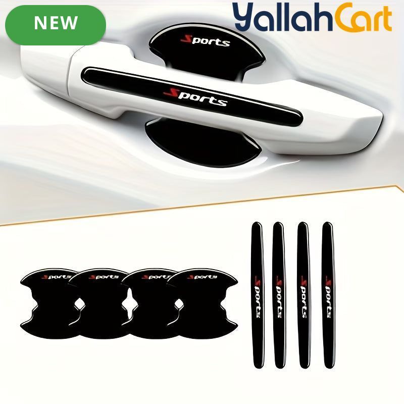 8-Piece Car Door Handle & Bowl Protective Stickers
