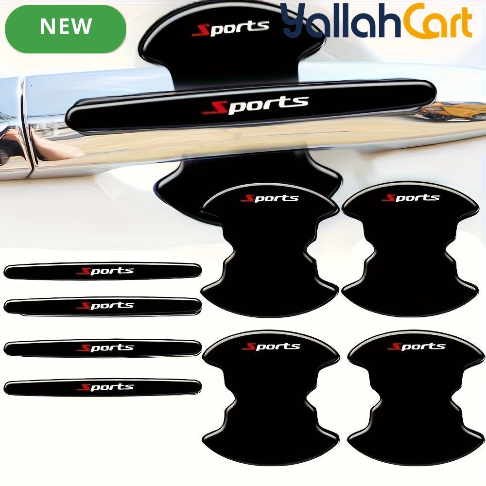 8-Piece Car Door Handle & Bowl Protective Stickers