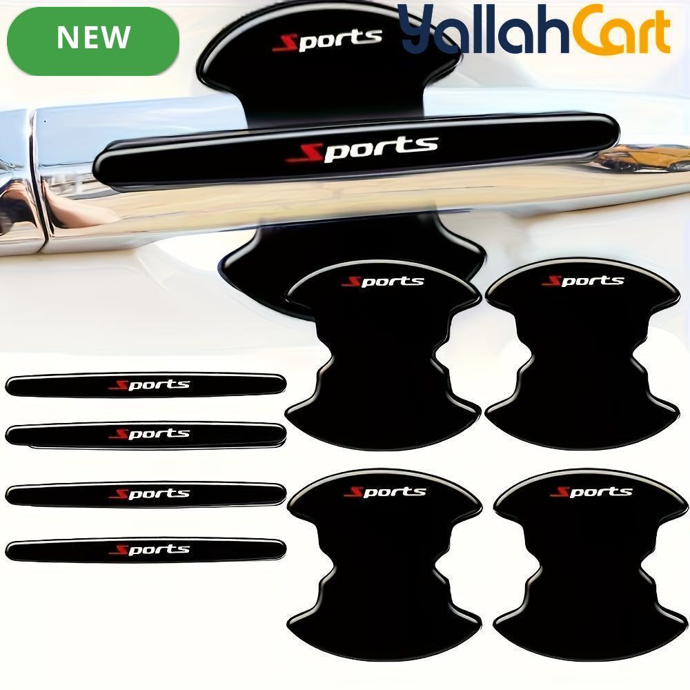 8-Piece Car Door Handle & Bowl Protective Stickers