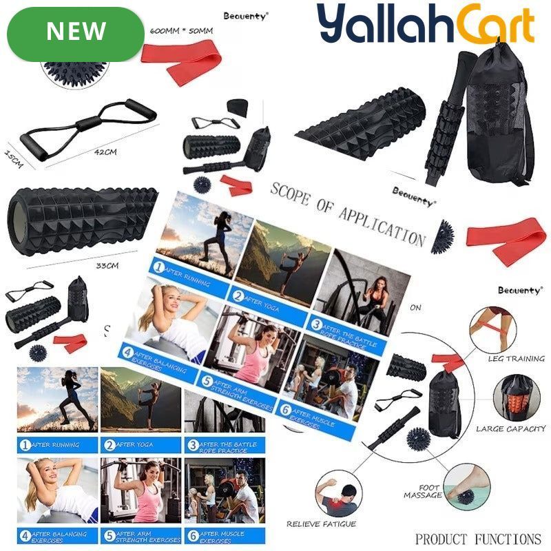 6-in-1 Foam Roller & Muscle Recovery Set