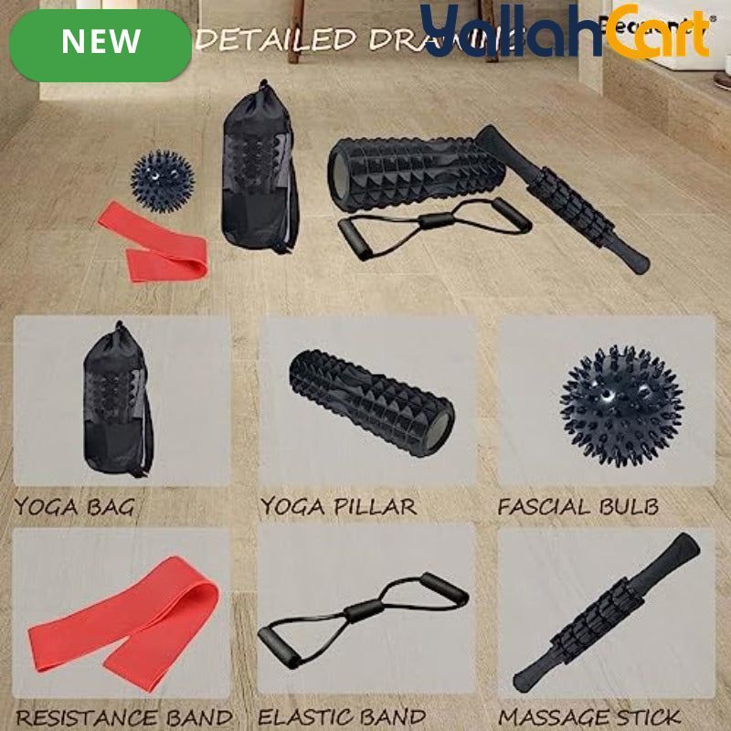 6-in-1 Foam Roller & Muscle Recovery Set