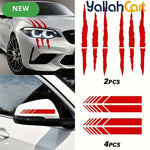 JDM Scratch Claw Mark & Stripe Car Decals