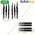 JDM Scratch Claw Mark & Stripe Car Decals