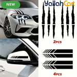 JDM Scratch Claw Mark & Stripe Car Decals