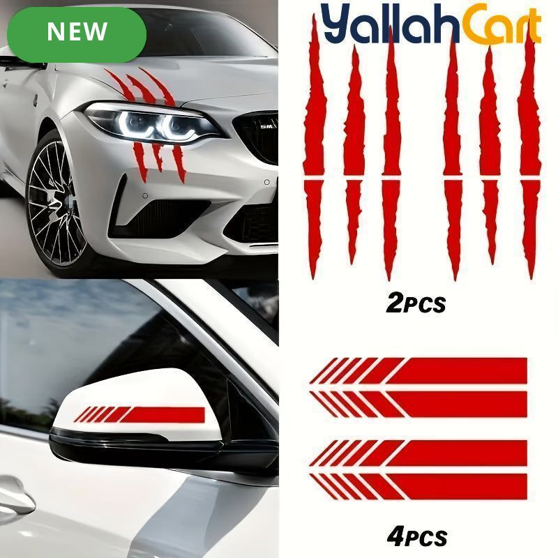 JDM Scratch Claw Mark & Stripe Car Decals