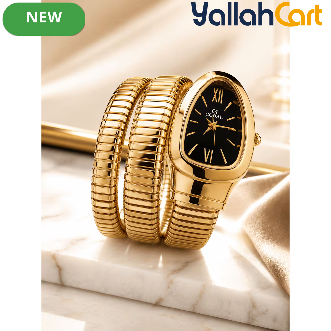 CORAL Luxury Women’s Wrap Watch – Bold & Elegant Fashion Timepiece