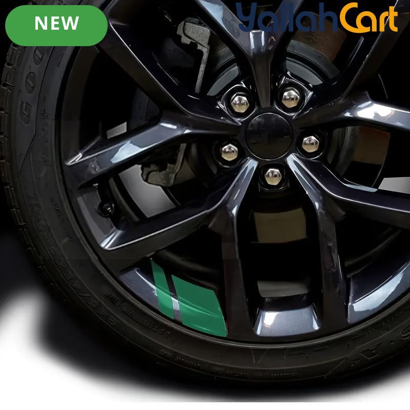 4-Piece Reflective Wheel Rim Stickers