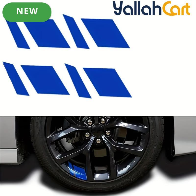 4-Piece Reflective Wheel Rim Stickers