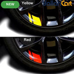 4-Piece Reflective Wheel Rim Stickers