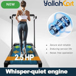 Body Strong 2-in-1 Folding Walking Pad Treadmill JC-590F