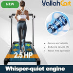 Body Strong 2-in-1 Folding Walking Pad Treadmill JC-590F