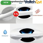 8-Piece Blue Eye Car Door Handle Protector Stickers