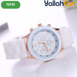 Korean-Style Silicone Watch for Women – Colorful Jelly Casual Fashion Wristwatch