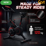 Indoor Exercise Bike with Adjustable Resistance & Digital Monitor
