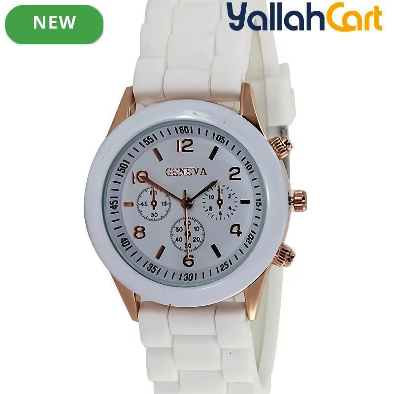 Korean-Style Silicone Watch for Women – Colorful Jelly Casual Fashion Wristwatch