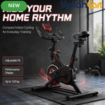 Indoor Exercise Bike with Adjustable Resistance & Digital Monitor