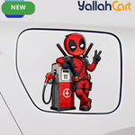 Q-Version Deadpool Fuel Tank Lid Sticker