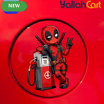 Q-Version Deadpool Fuel Tank Lid Sticker