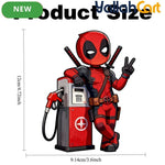 Q-Version Deadpool Fuel Tank Lid Sticker