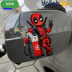 Q-Version Deadpool Fuel Tank Lid Sticker