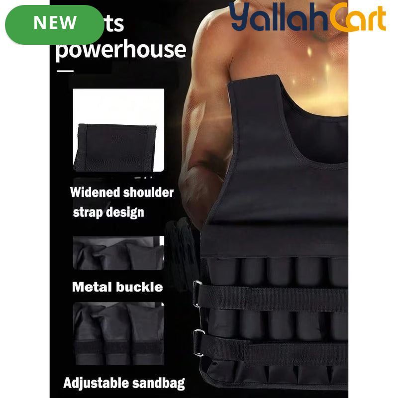 Adjustable Weighted Training Vest – Up to 20kg / 44lb
