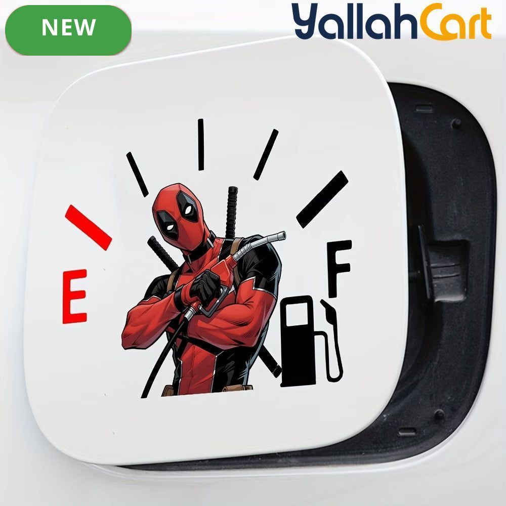 Q-Version Deadpool Fuel Tank Lid Sticker