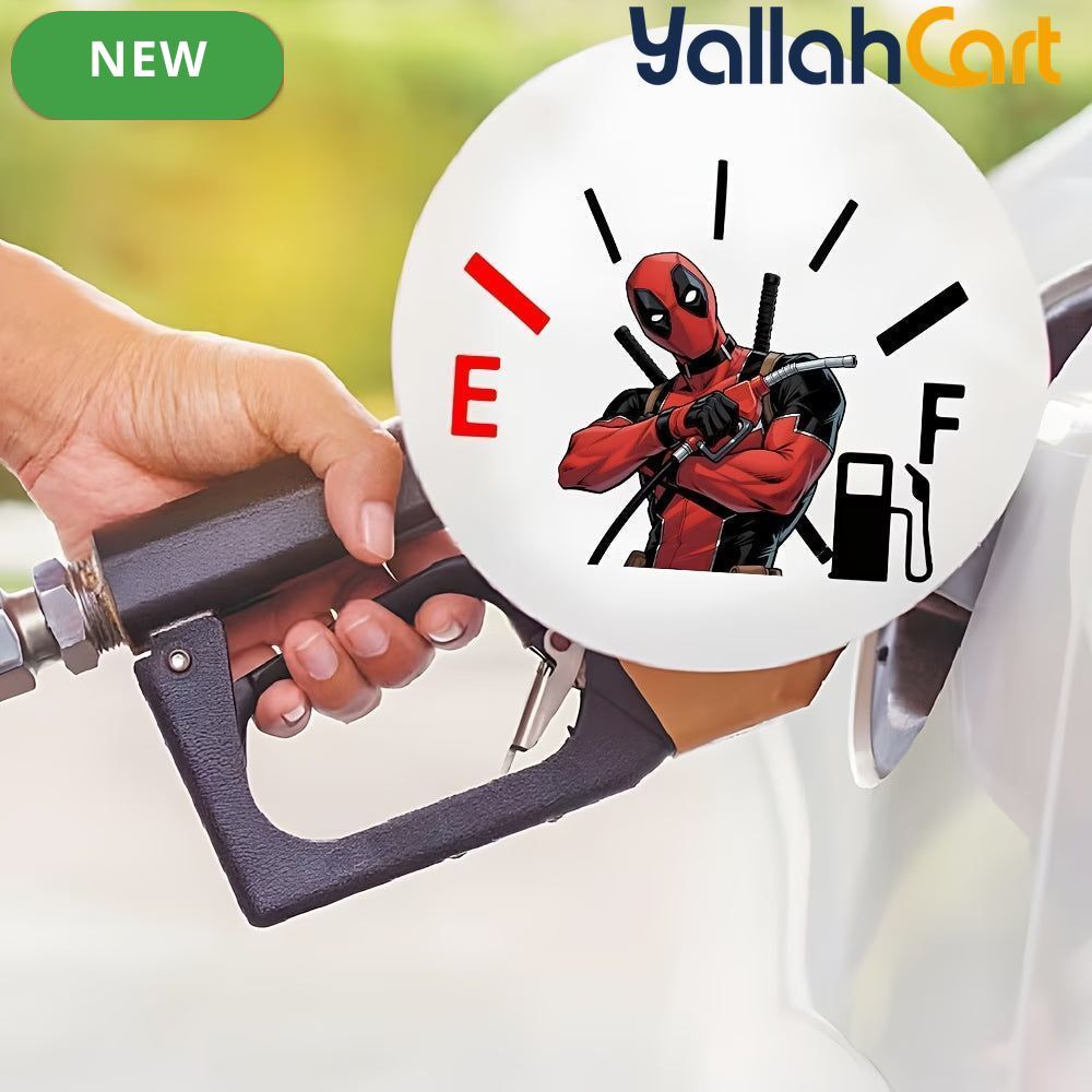 Q-Version Deadpool Fuel Tank Lid Sticker