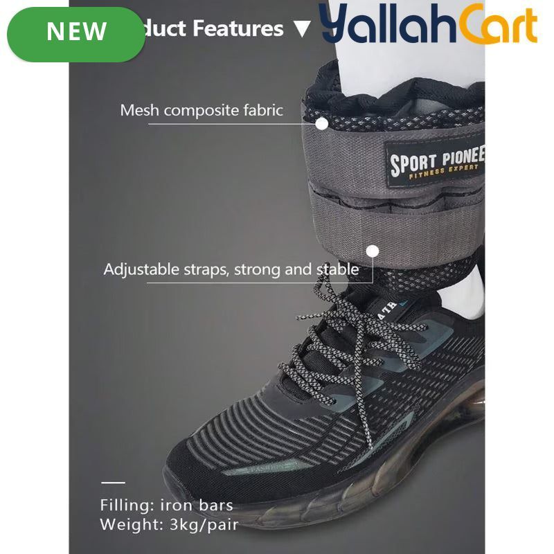 Adjustable 3kg Wrist & Ankle Weight Set
