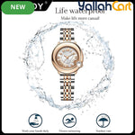 Women’s Classic Quartz Watch – Elegant Stainless Steel Bracelet Wristwatch