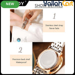 Women’s Classic Quartz Watch – Elegant Stainless Steel Bracelet Wristwatch