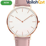 Women’s Rose Gold Stainless Steel Quartz Watch – Elegant Fashion Wristwatch