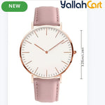 Women’s Rose Gold Stainless Steel Quartz Watch – Elegant Fashion Wristwatch