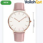 Women’s Rose Gold Stainless Steel Quartz Watch – Elegant Fashion Wristwatch