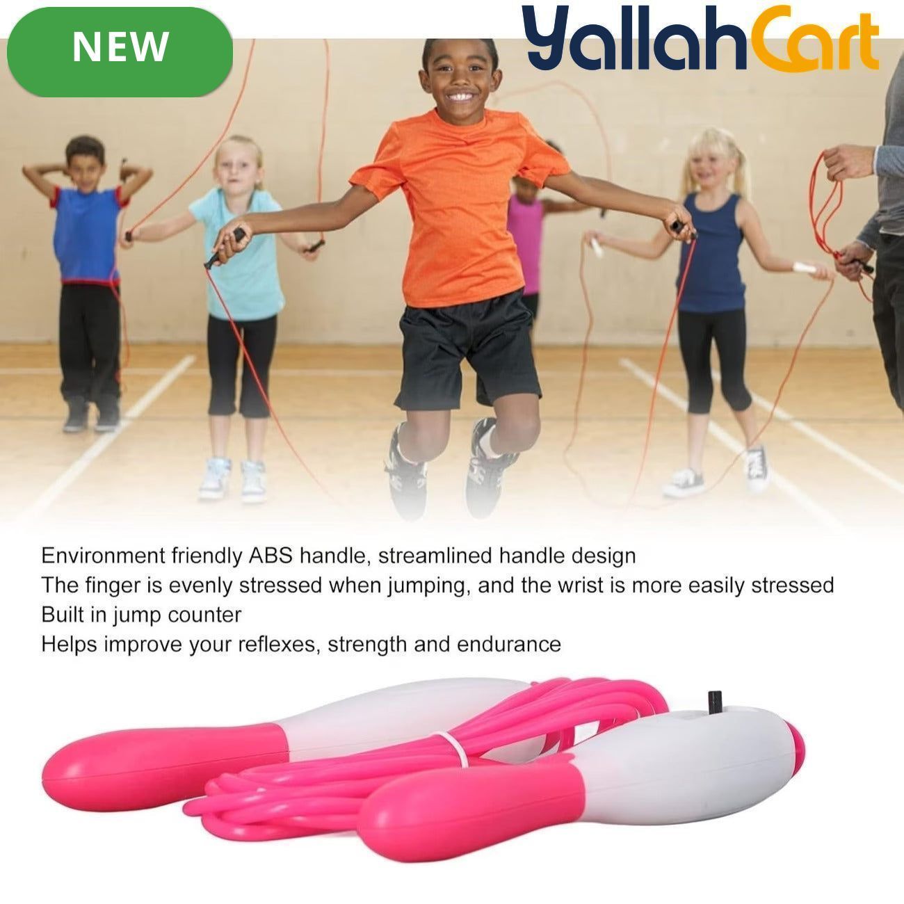Digital Counting Jump Rope – Adjustable Fitness Skipping Rope