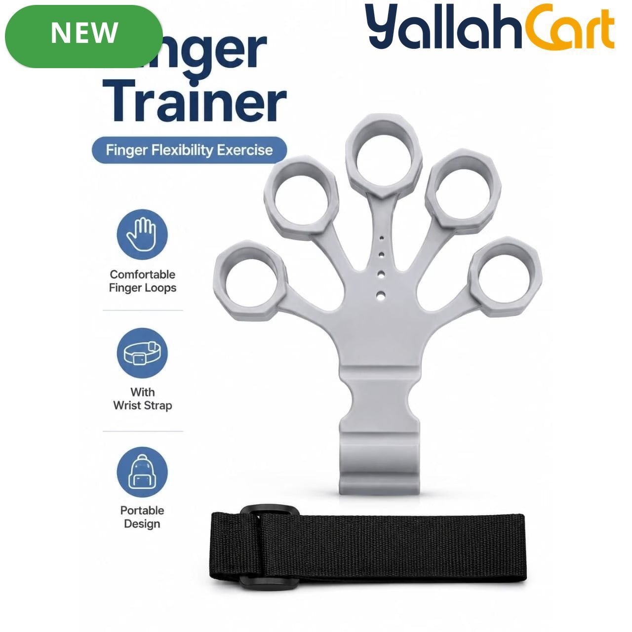 Silicone Finger Trainer with Wrist Strap