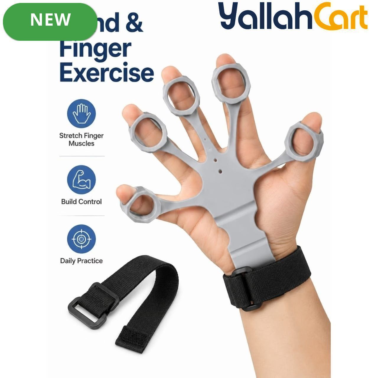 Silicone Finger Trainer with Wrist Strap