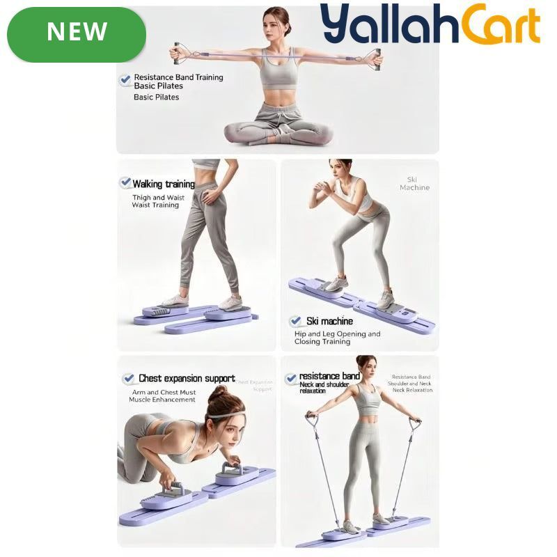 ZM Foldable 5-in-1 Multifunctional Pilates Board