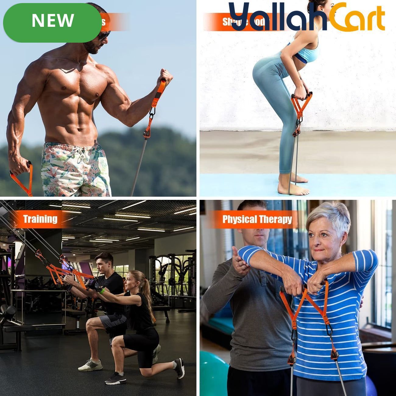 Resistance Bands with Handles for Home Workouts