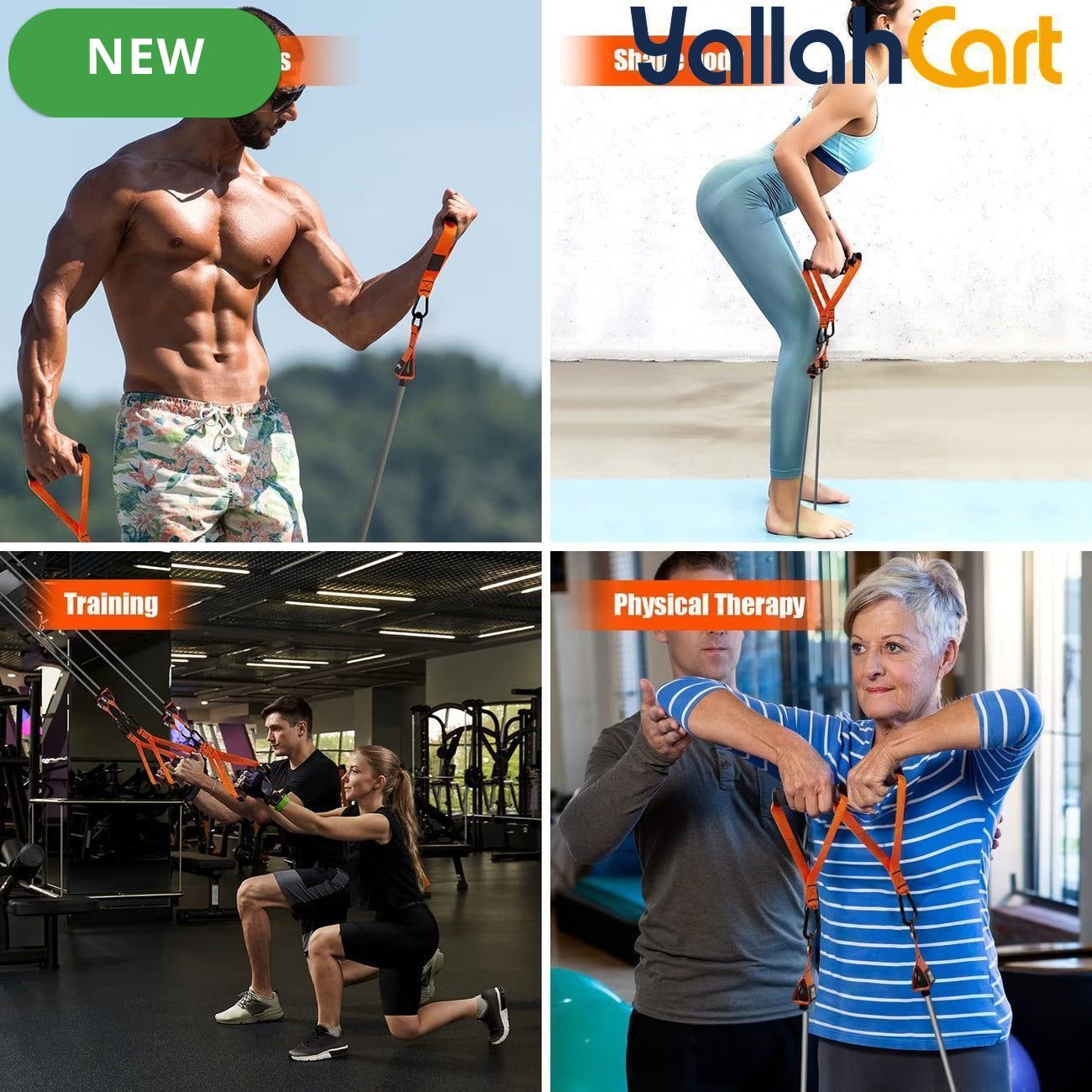 Resistance Bands with Handles for Home Workouts