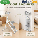 Foldable Mini Stepper with Counter & Phone Holder – 150kg Capacity