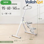 Foldable Mini Stepper with Counter & Phone Holder – 150kg Capacity