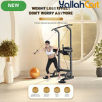 Multifunctional Power Tower with Adjustable Pull-Up Bar