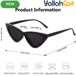 Fashion Unisex Cat-Eye Triangle Geometric Eyewear – Stylish Retro Sunglasses