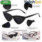 Fashion Unisex Cat-Eye Triangle Geometric Eyewear – Stylish Retro Sunglasses