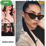 Fashion Unisex Cat-Eye Triangle Geometric Eyewear – Stylish Retro Sunglasses
