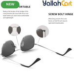 Hexagonal Geometric Sunglasses – Retro Metal Frame Eyewear for Men & Women