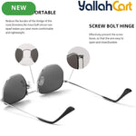 Hexagonal Geometric Sunglasses – Retro Metal Frame Eyewear for Men & Women