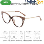 GEOMOY Women’s Cat-Eye Blue Light Blocking Glasses – Fashionable Apricot & Leopard Frame