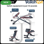 Multi-Functional Home Gym Bench for Dumbbell & Core Workouts