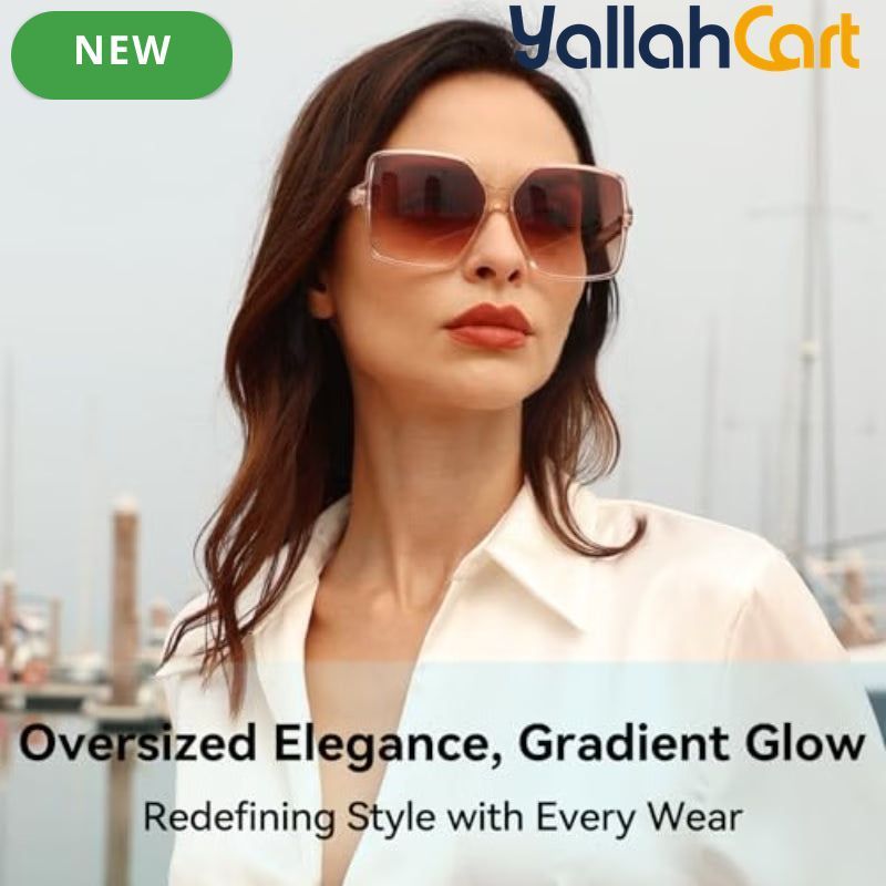 Oversized Square Sunglasses – Large Wide-Frame Fashion Shades for Women & Men